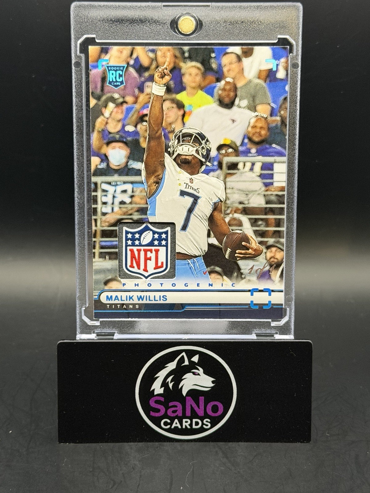2022 Panini Chronicles #PH-29 Malik Willis Photogenic NFL Shield 1/1 Rookie RC