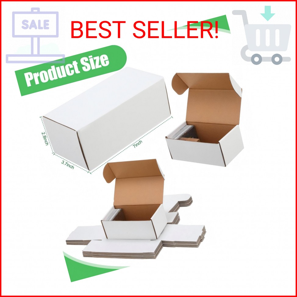 Yexiya 10 Pcs 400 Count Trading Card Storage Box Cardboard Baseball Card Storage
