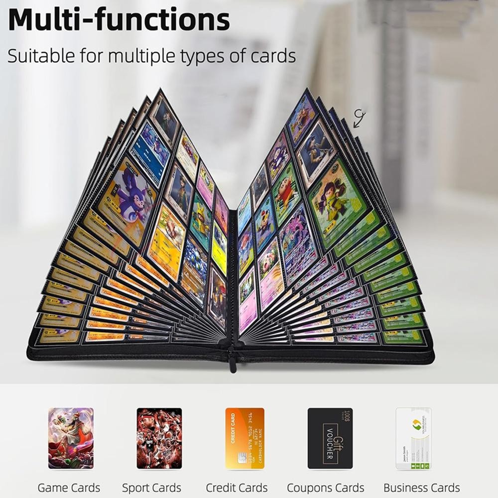 🔥Card Binder-12 Pockets Trading Card Binder for Holding 480 Cards with 20 Pages