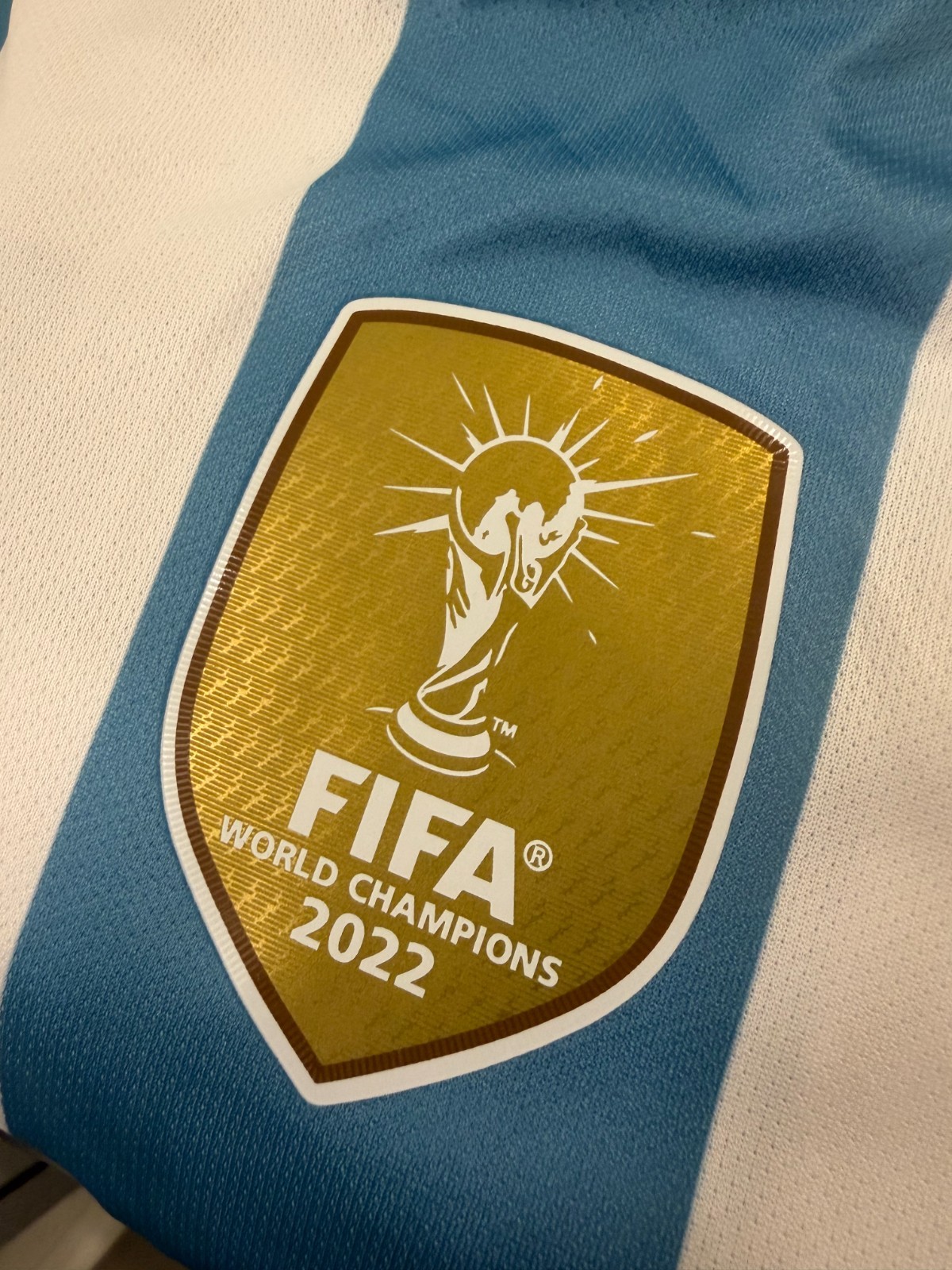 Adidas Jersey Argentina 2026 Home Messi Jersey Soccer White Icey Blue large