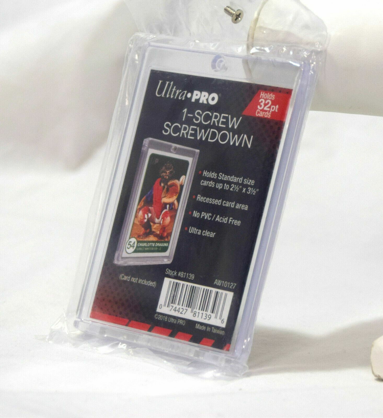 NEW 25-PACK Ultra Pro 1-Screw Screwdown Trading Card Display Case Sports 81139