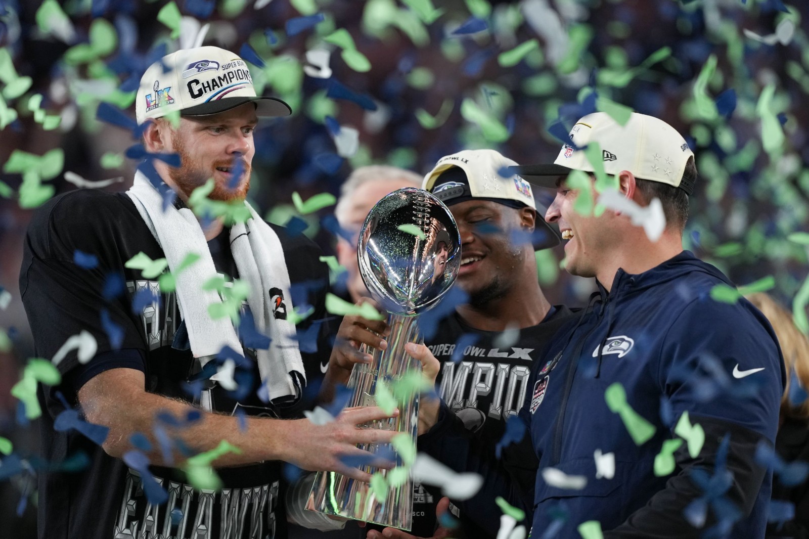 Bag of Super Bowl 60 LX Confetti from on the field / Seattle Seahawks Champions