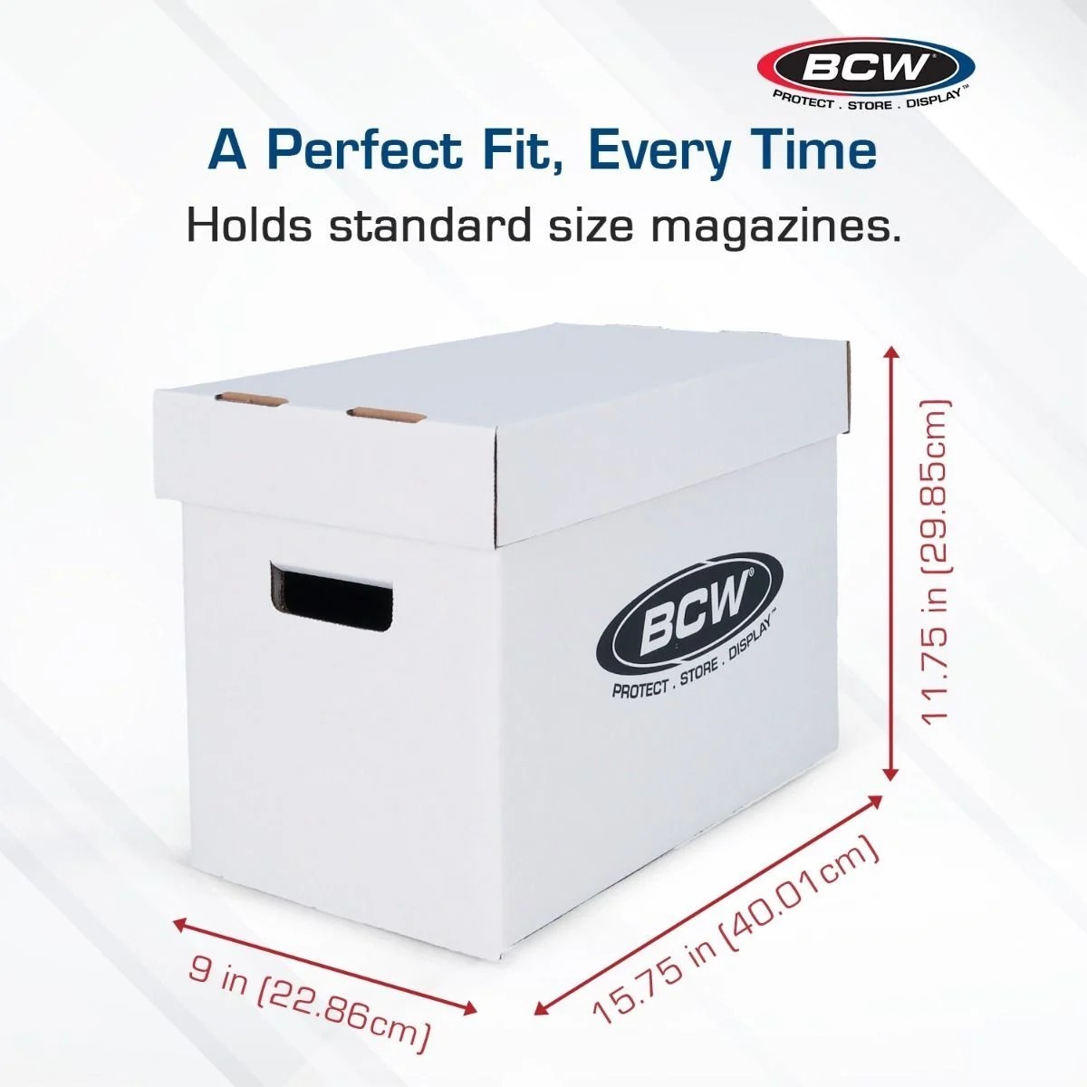 (1x) BCW Magazine Storage Box- Corrugated Cardboard Storage Box