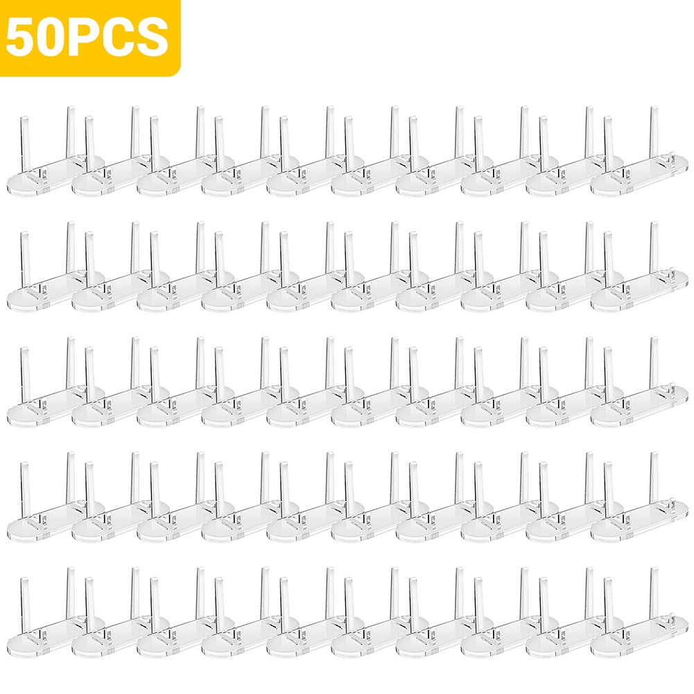 50PCS Picture Easel Stand Acrylic Plate Holder Sports Trading Card Display Stand