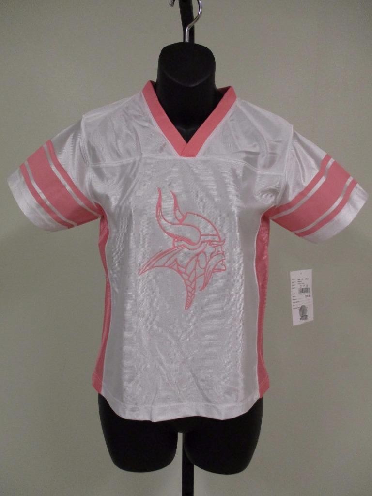 NEW Minnesota Vikings NFL Jersey Youth Girls M-L-XL (7/8-10/12-14/16) $20