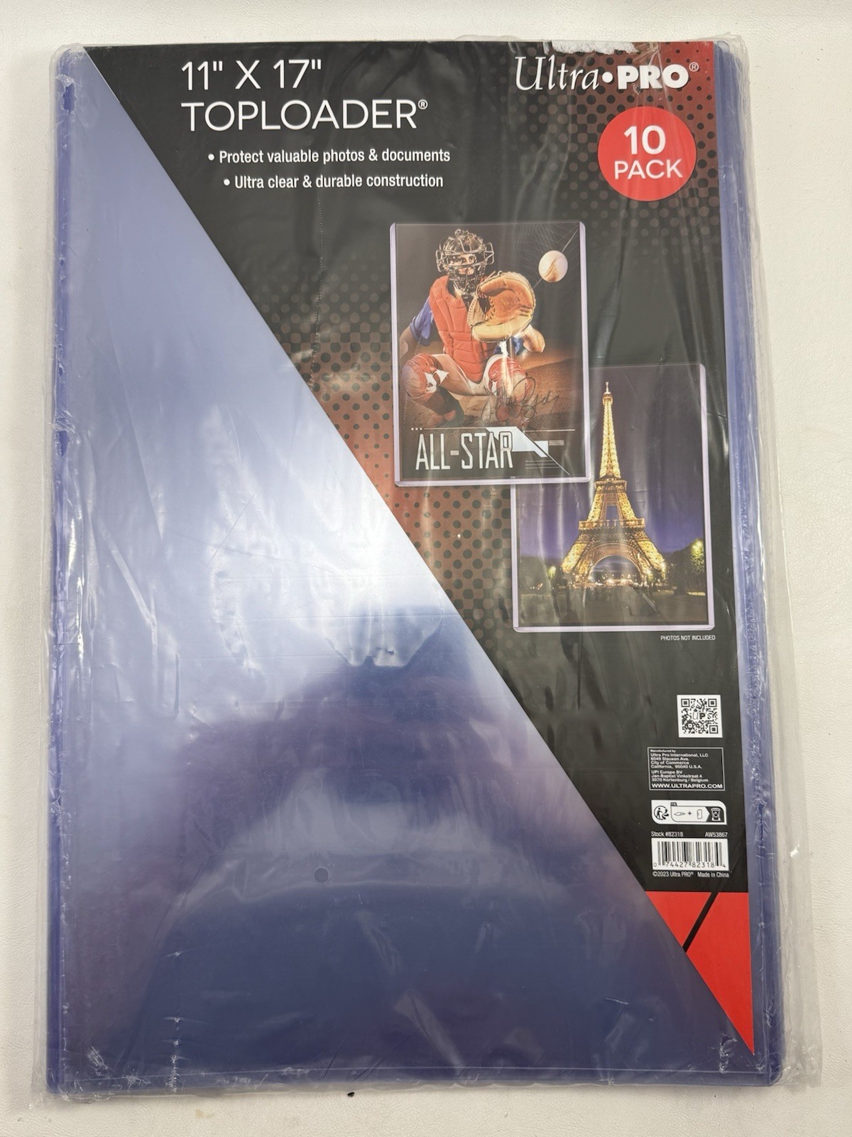 X10 Ultra PRO 10CT 11″x17″ Toploaders Collectible Photos Clear Organizer Storage