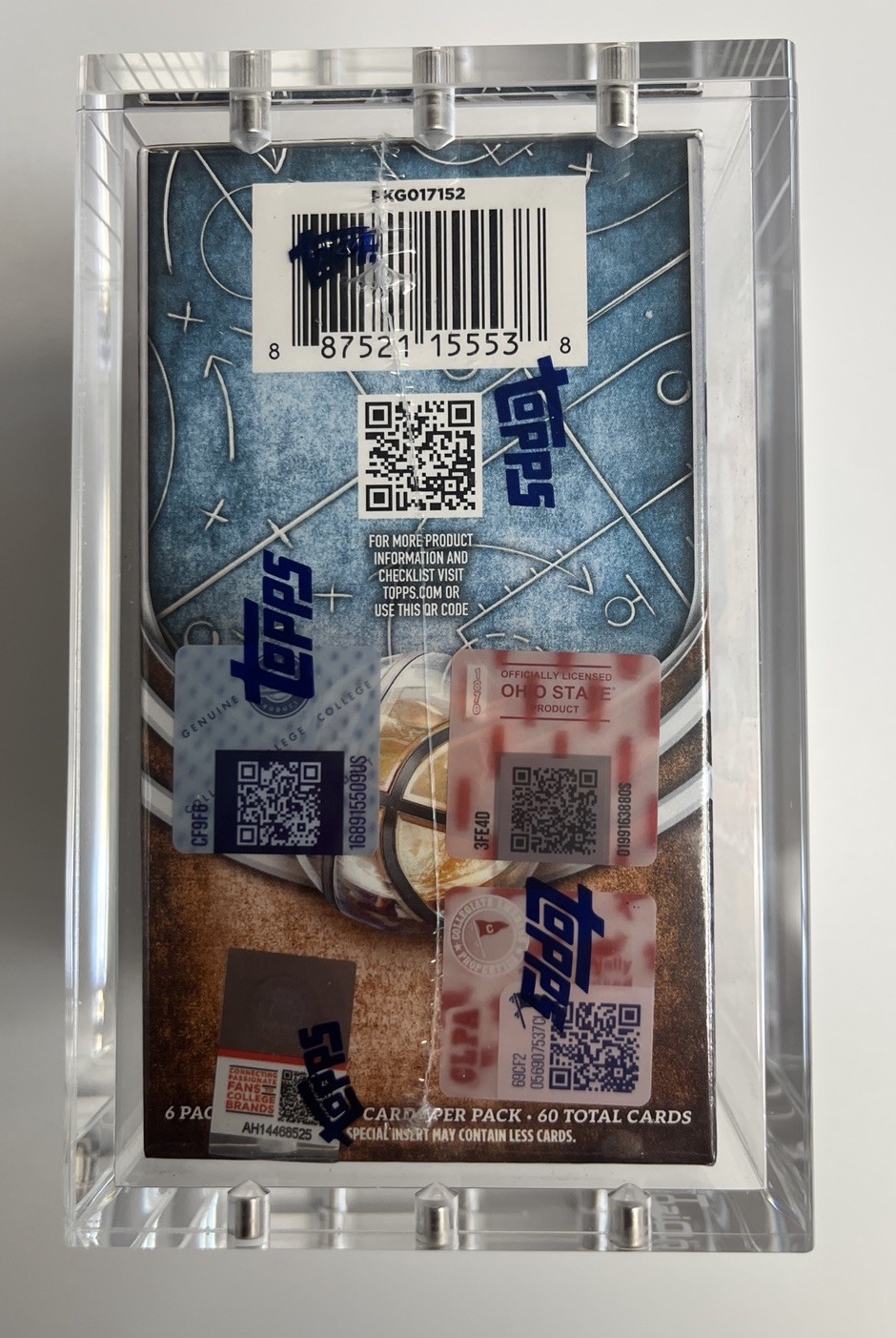 Acrylic Display Case Magnetic FITS 2025-26 Topps Bowman Basketball Blaster Box