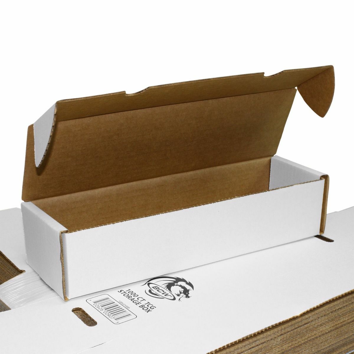 (2x) BCW 1000 CT COUNT Corrugated Cardboard Storage Box-Gaming / Sport Card Bx