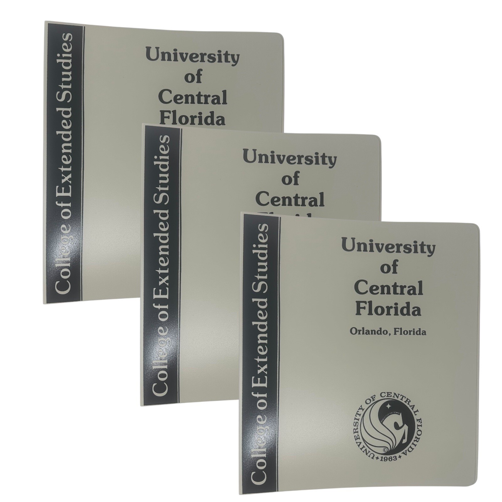 Vintage UCF University of Central Florida 3-Ring Binder 1″ 1990 RARE (Pack of 3)