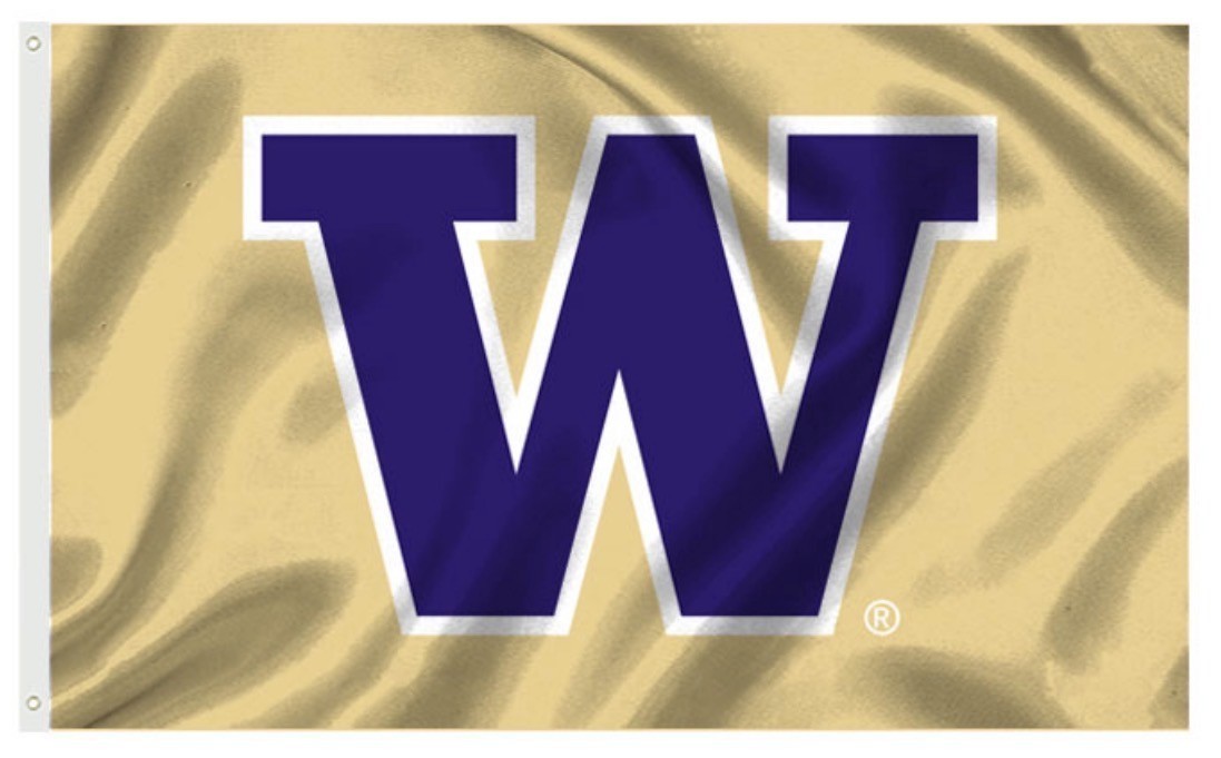 Washington Huskies 3×5 foot FLAG/Banner. Brand new USA SELLER