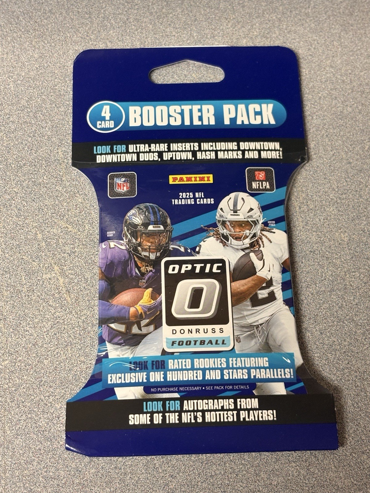 2025 Panini Optic Football 4-Card Booster Pack – Lot Of 4 Packs
