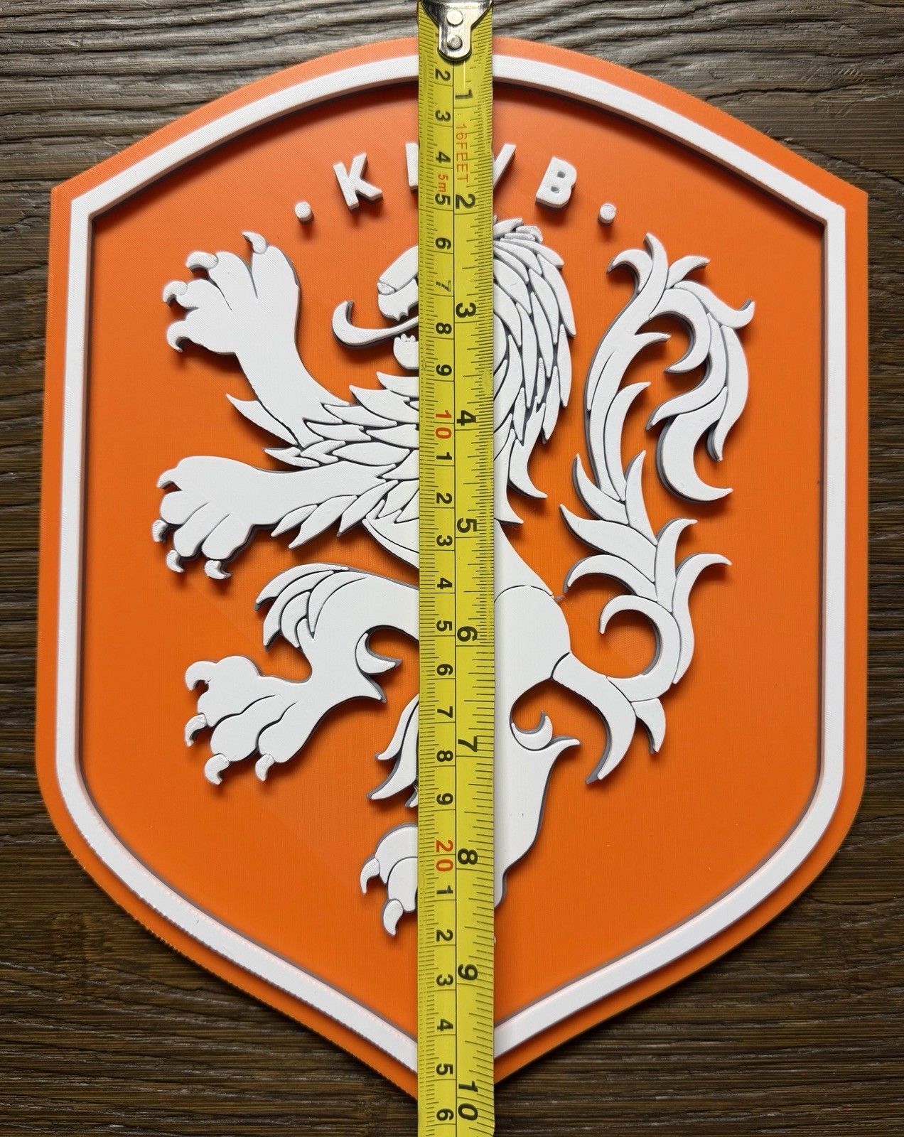 Netherlands KNVB Soccer Sign Dutch National Team Lion Crest Holland Football