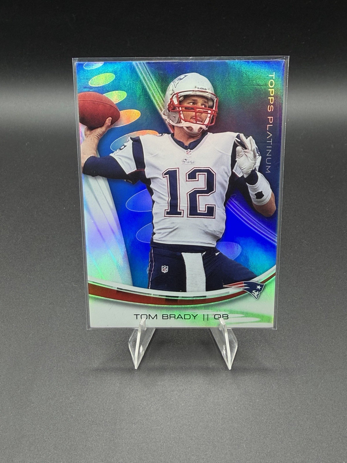 2013 Topps Platinum #74 Tom Brady Blue Sapphire Refractor Patriots HOF MVP