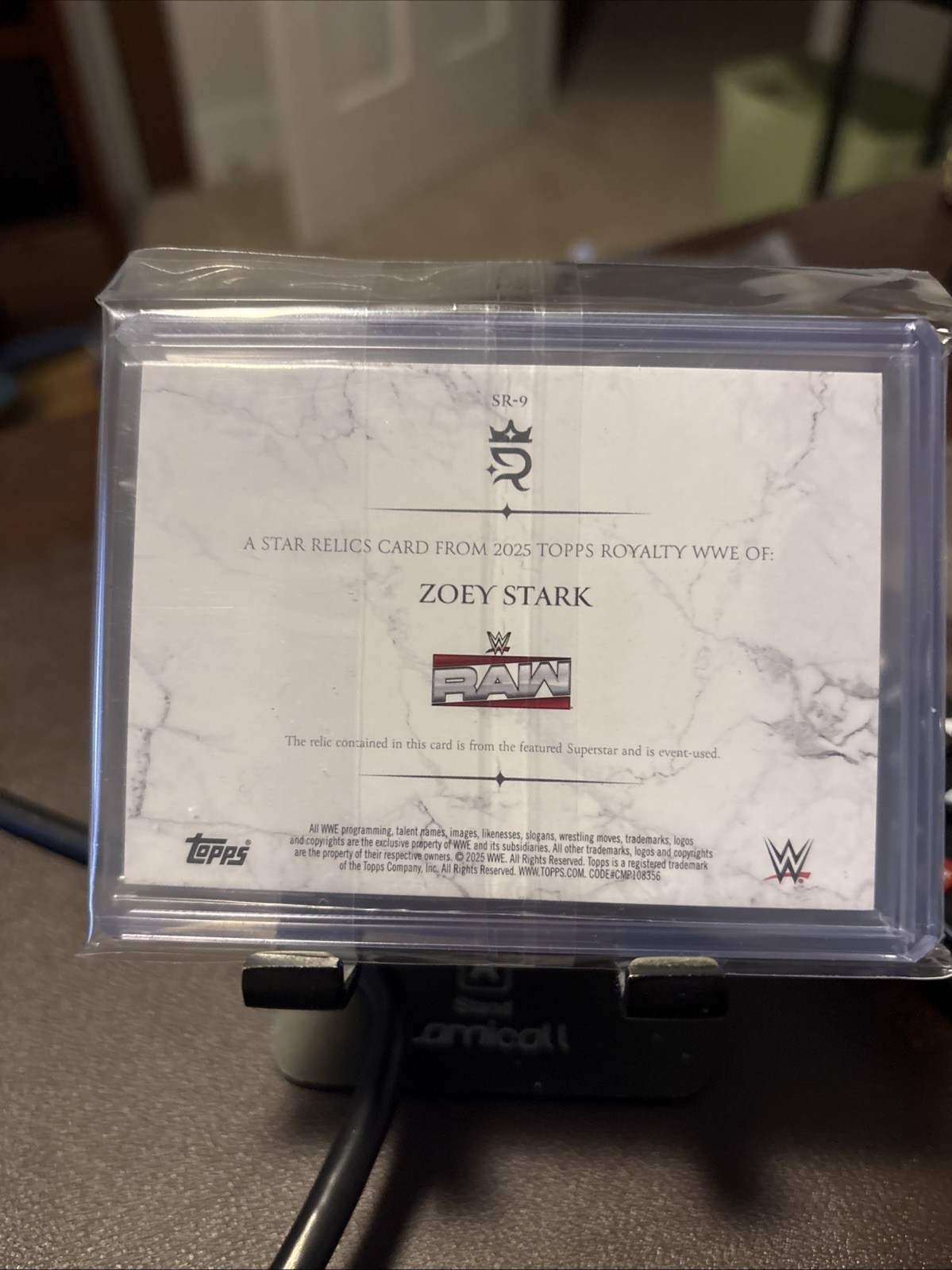 2025 Topps Royalty WWE #SR-9 Zoey Stark Star Relics #/99