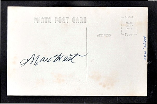 1938/42 MAX WEST BOSTON BRAVES AUTOGRAPHED GLOSSY PC PHOTO d.2003