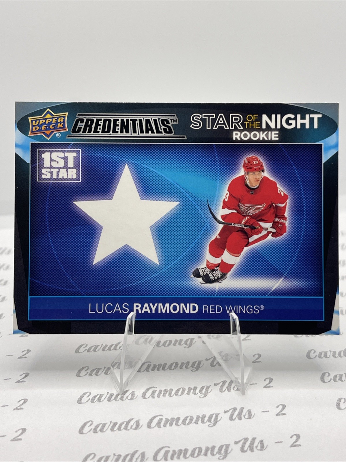 2021-22 UD Credentials Star of The Night Rookie #1SR-1 Lucas Raymond