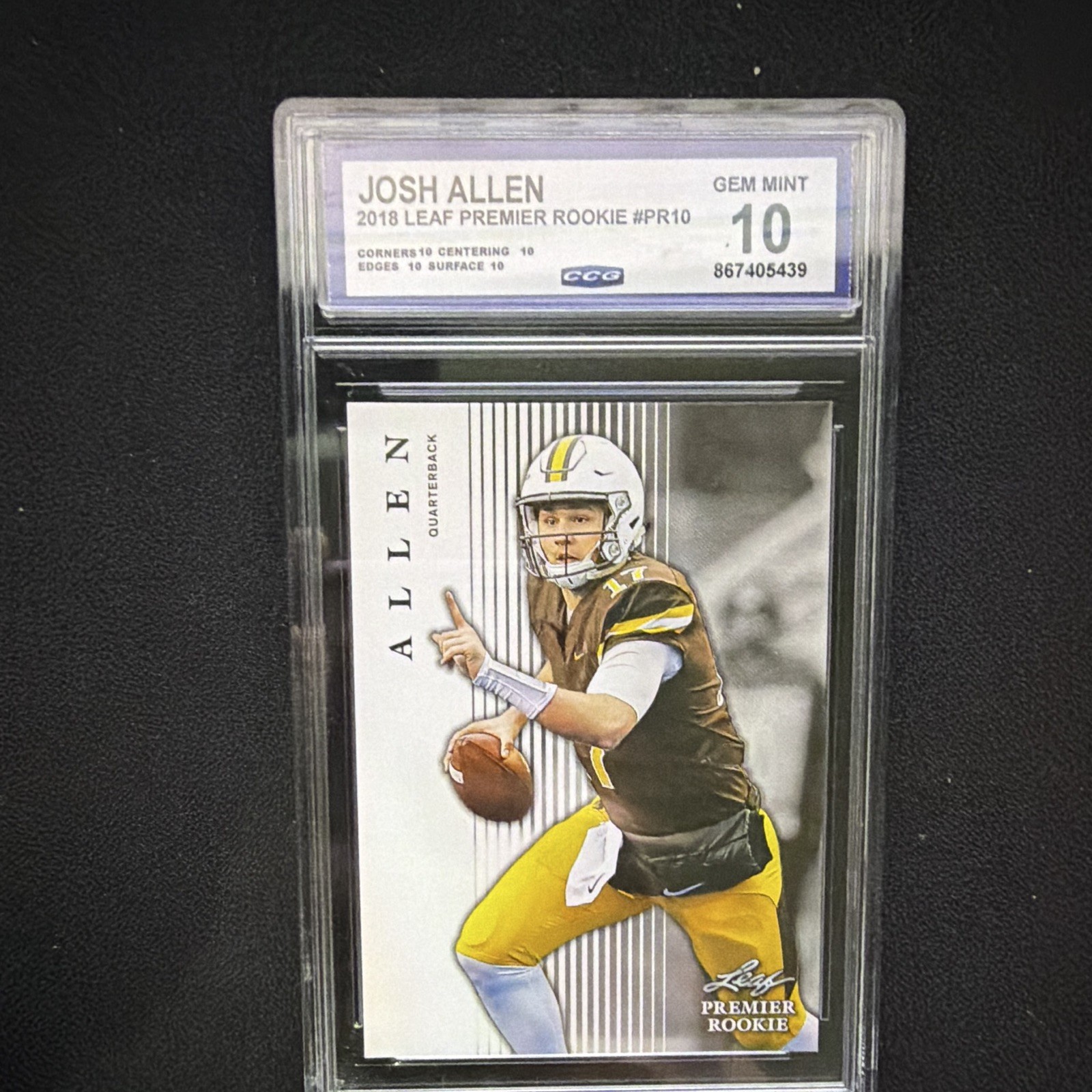 Leaf 2018-19 Special Release Josh Allen Premier Rookie #PR-10 CGC 10
