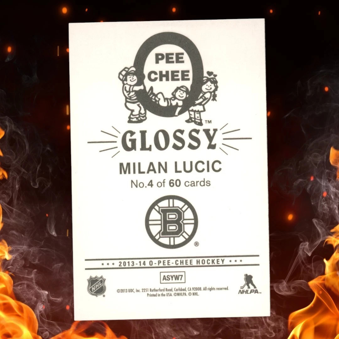 2013-14 O-Pee-Chee MILAN LUCIC Glossy #4