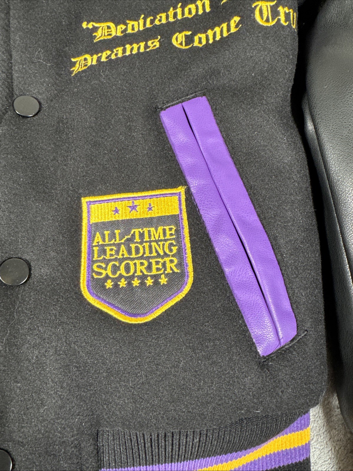 Kobe Bryant Kids Legends Never Die Varsity Jacket Headgear LA Lakers XS NWOT