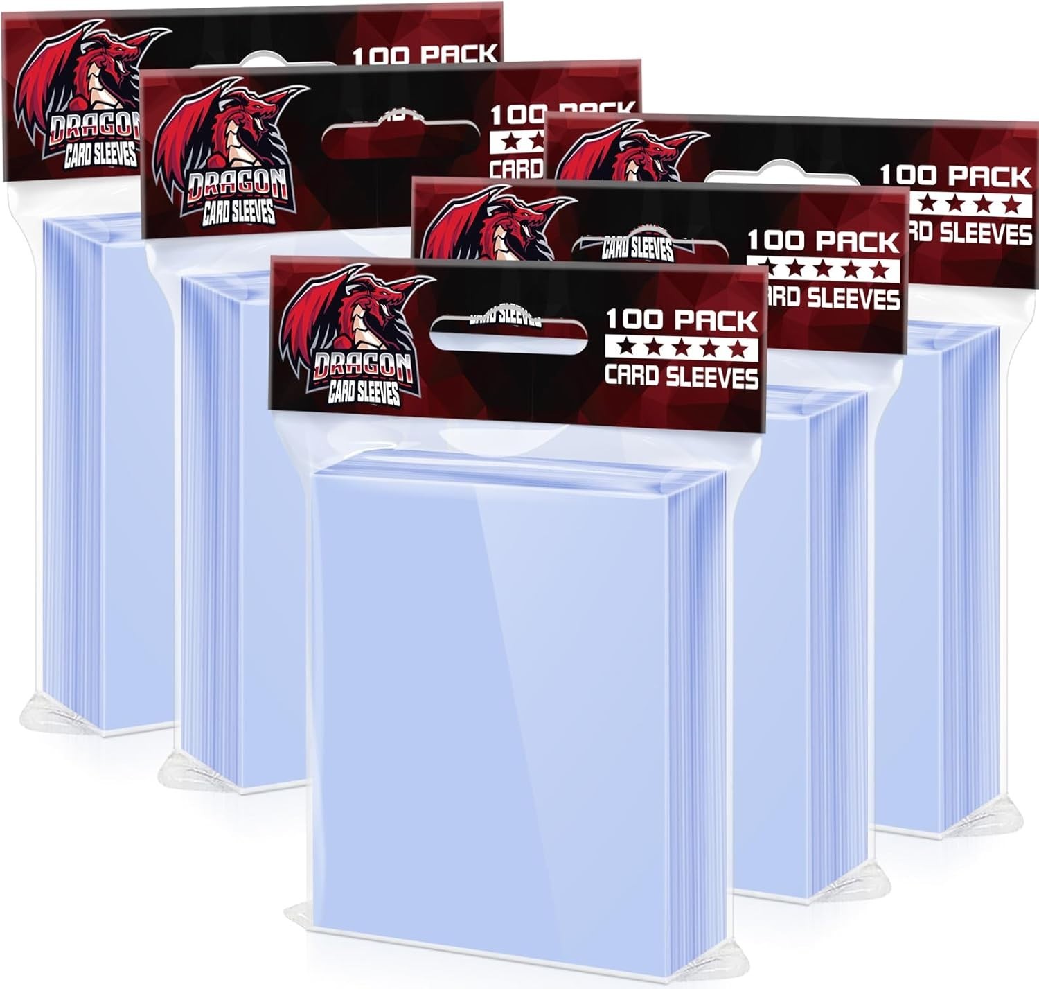 500 Pcs Card Sleeves for Trading Card, Soft Clear Baseball Card Sleeves Penny…