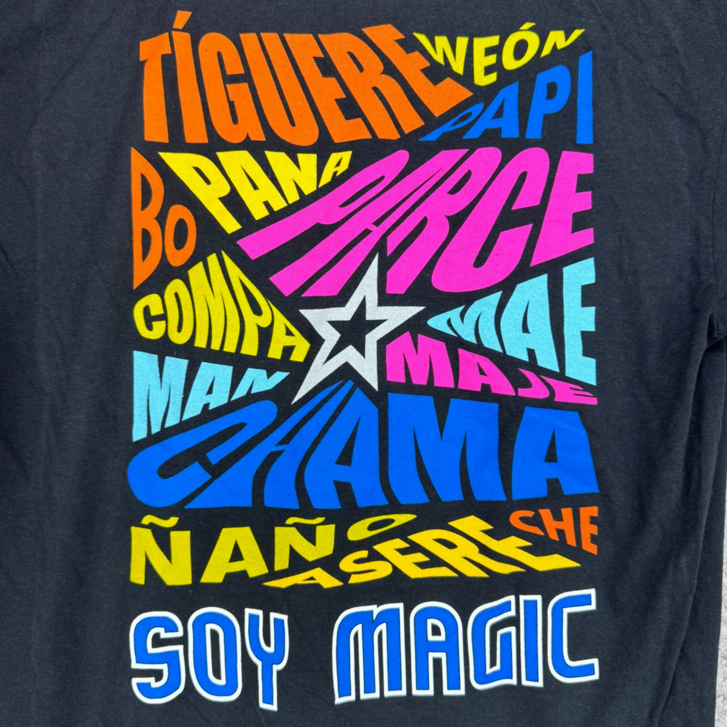 “Soy Magic” Orlando Magic Latin Night Tiguere Papi Asere Che Pana T Shirt Size M