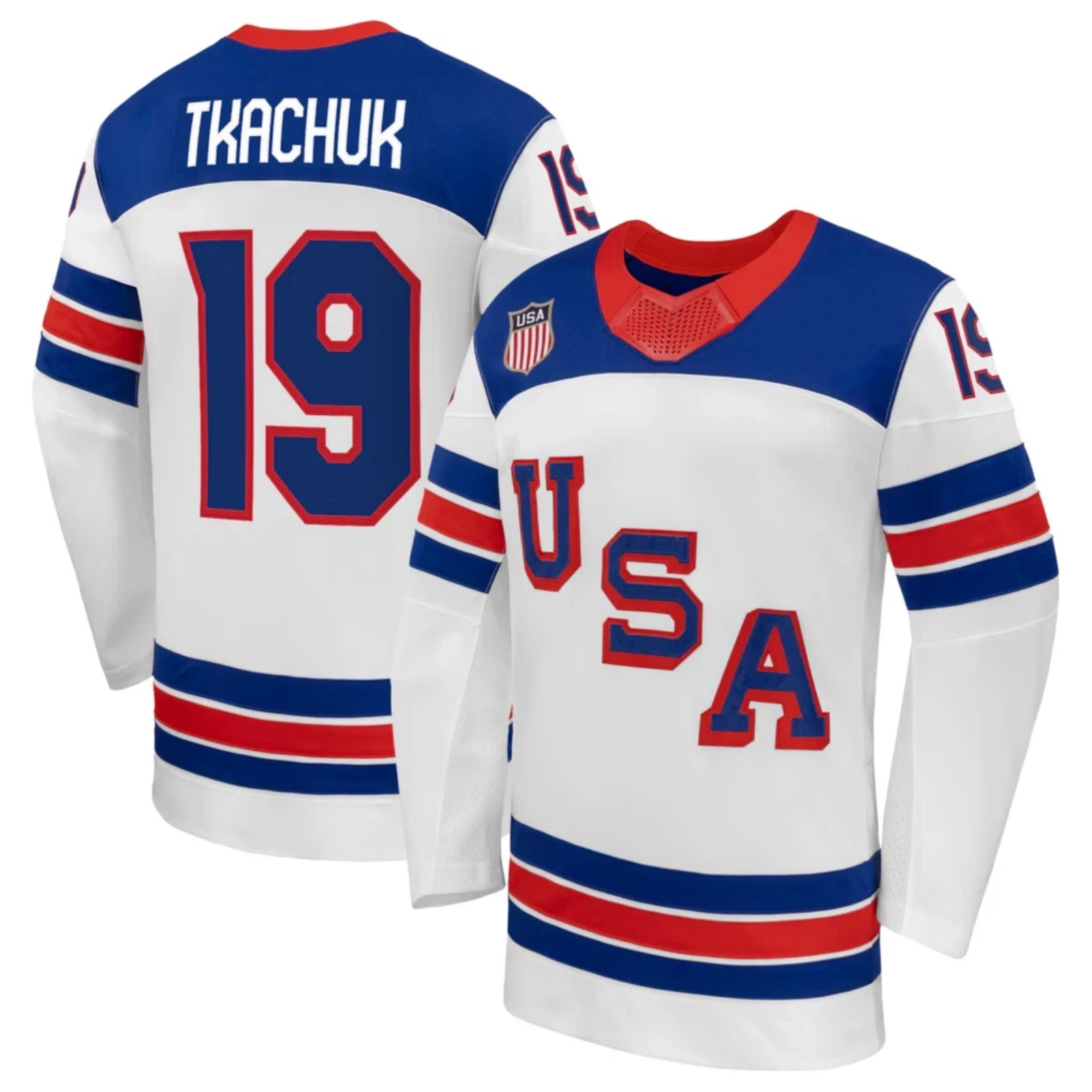 Team USA Winter Olympics 2026 Jersey White Stitched All Sizes S-3XL