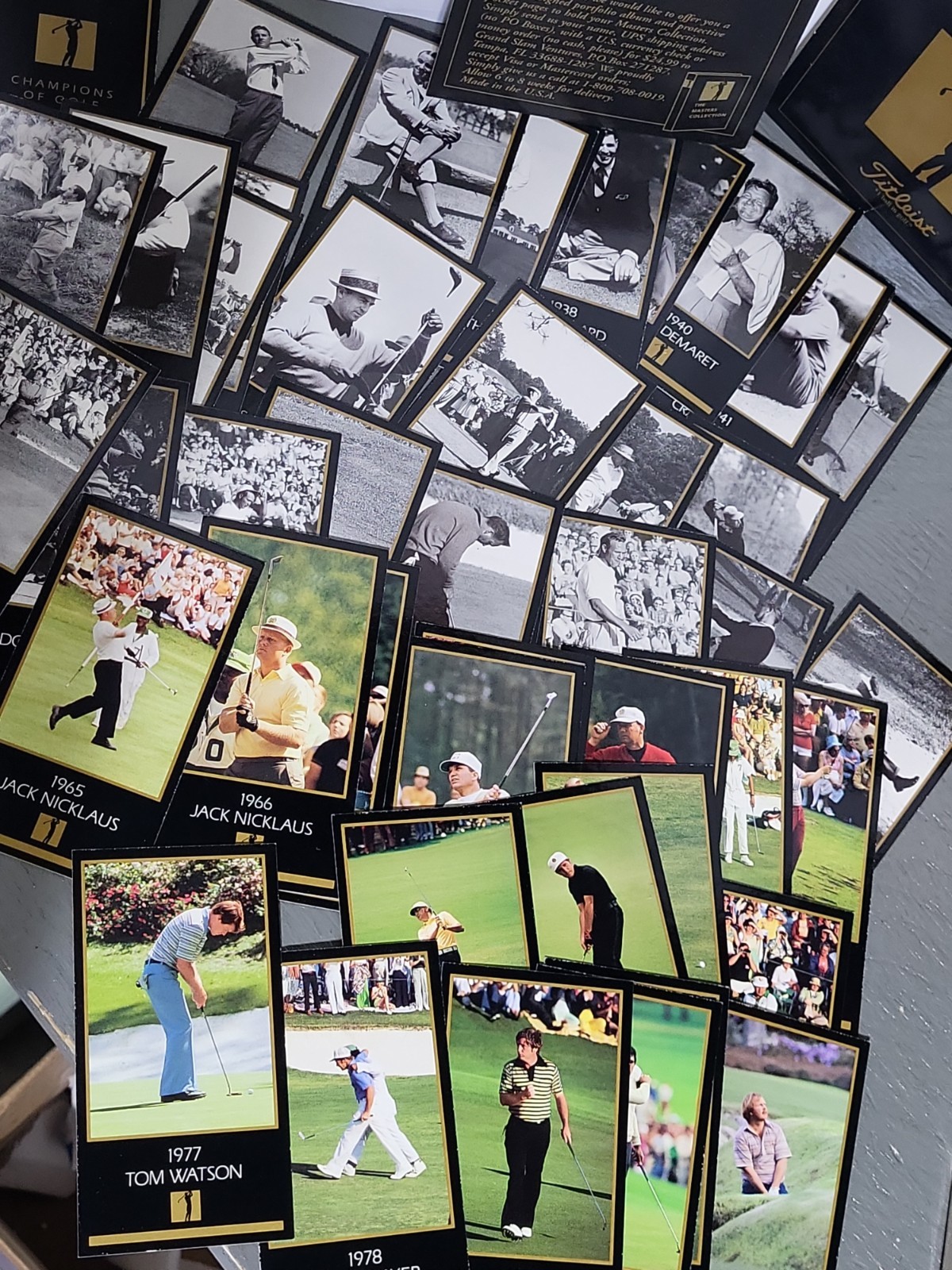 1997 Titleist Champions Of Golf Masters Card Set Exclusive TIGER WOODS sealed