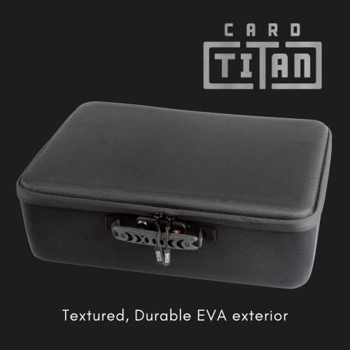 Card Titan Trading Card Storage Box Toploader One Touch 400-Card Zipper Lock EVA