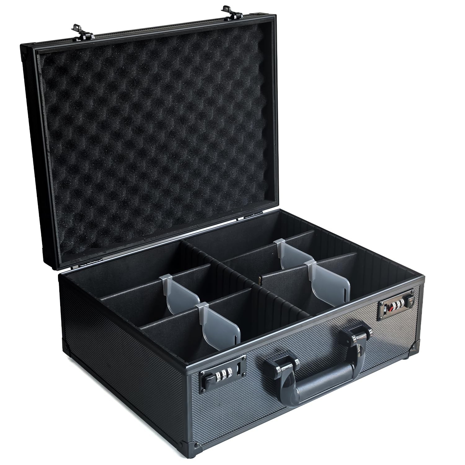 Toploader Card Storage Box for 3’’ X 4’’ 35pt Rigid Cards, Combination Lock Stor