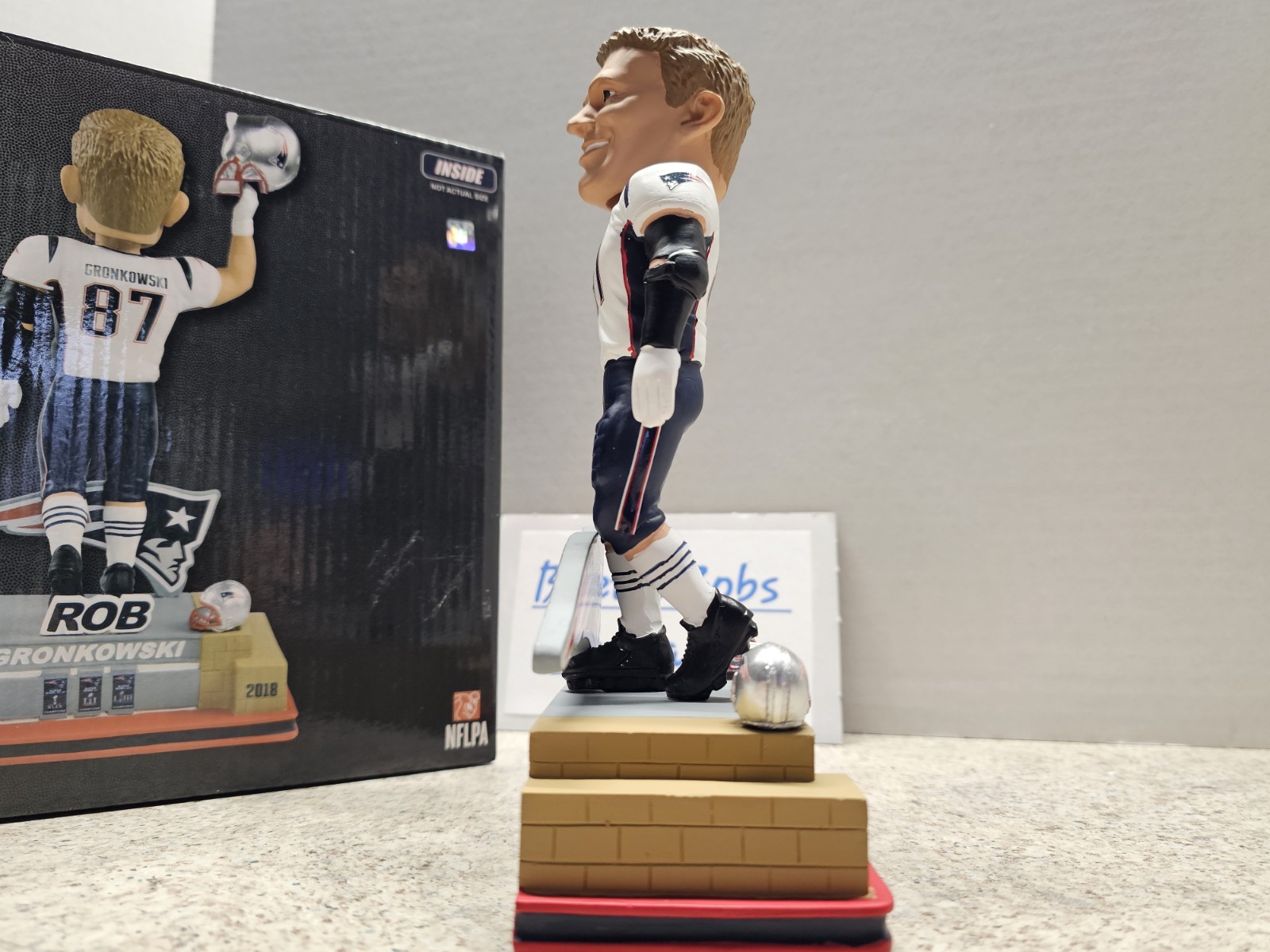 Rob Gronkowski New England Patriots NFL FOCO #’d 80/1087 Bobblehead NIB Farewell