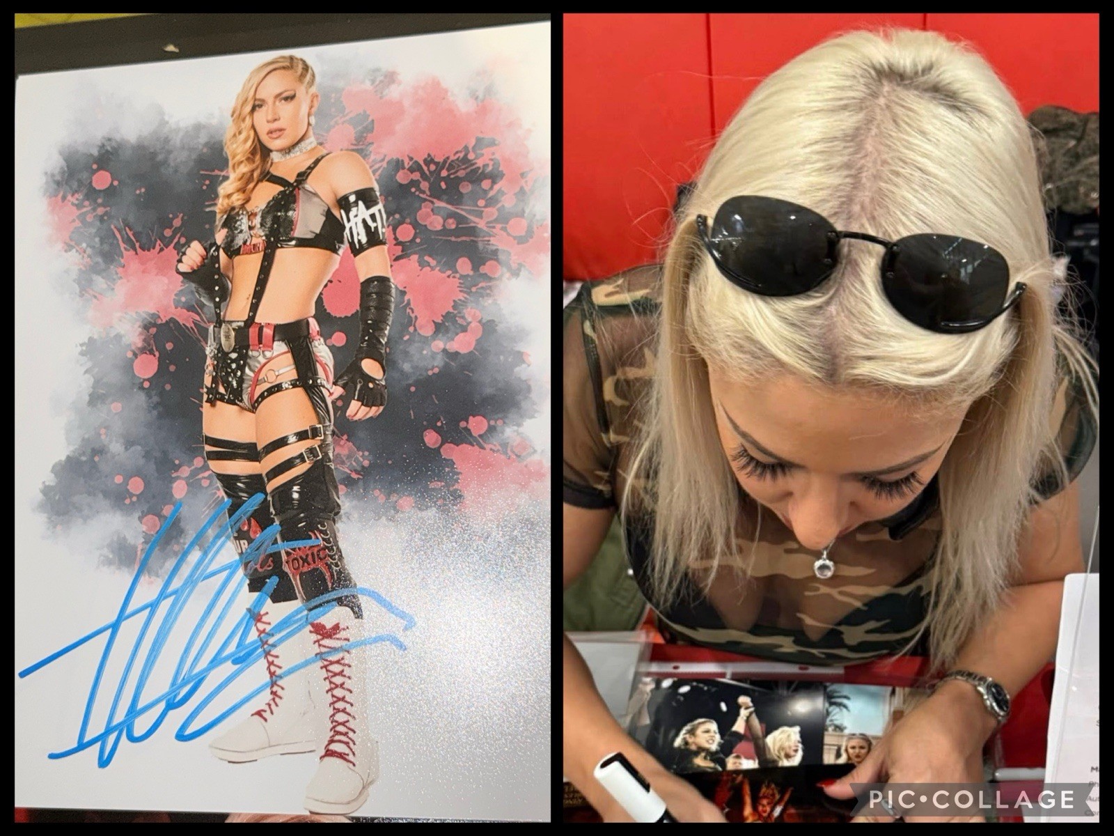 Thekla AEW Signed 8×10 Matte Photo PROOF Autograph WWE NXT DIVAS