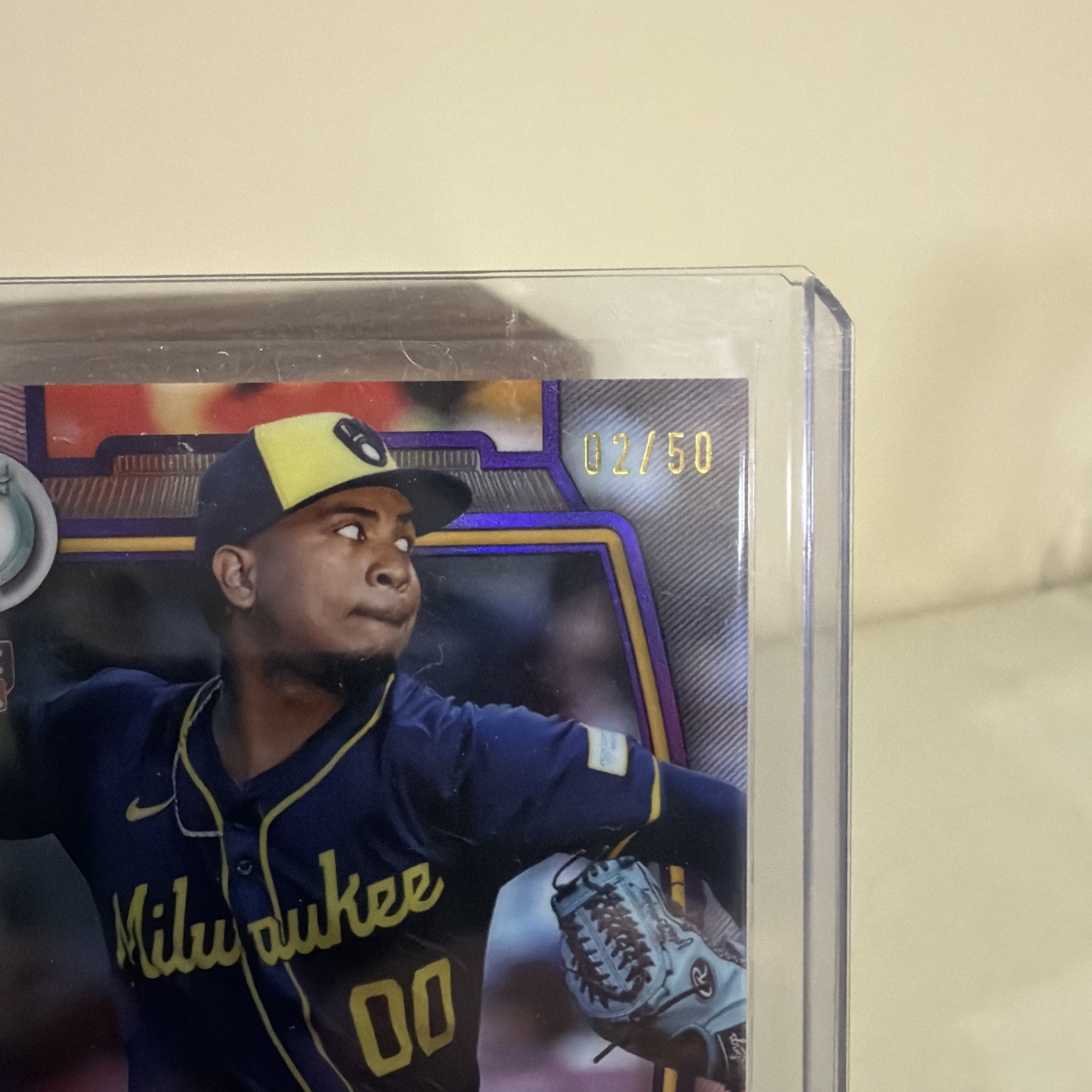 Carlos Rodriguez 2024 Topps Tribute RC Purple /50 Rookei AUTO #TA-CR Brewers