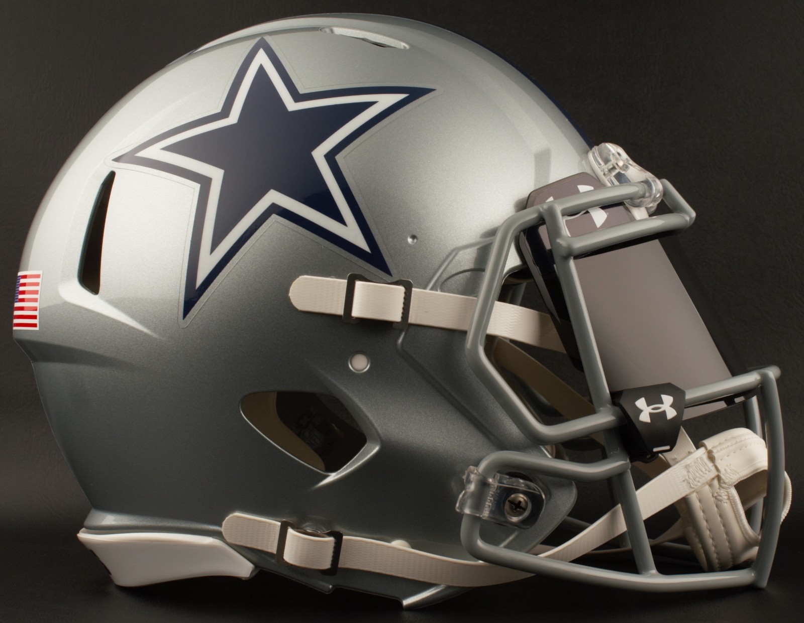 DALLAS COWBOYS NFL Authentic GAMEDAY Football Helmet w/ BLACK-TINT Eye Shield