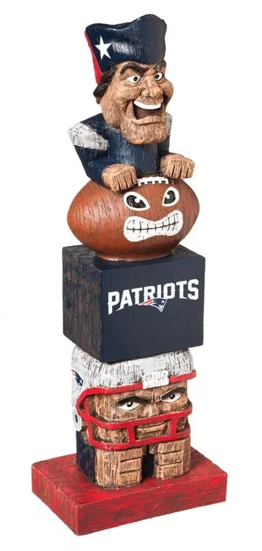 New England Patriots Tiki Tiki Totem Statue