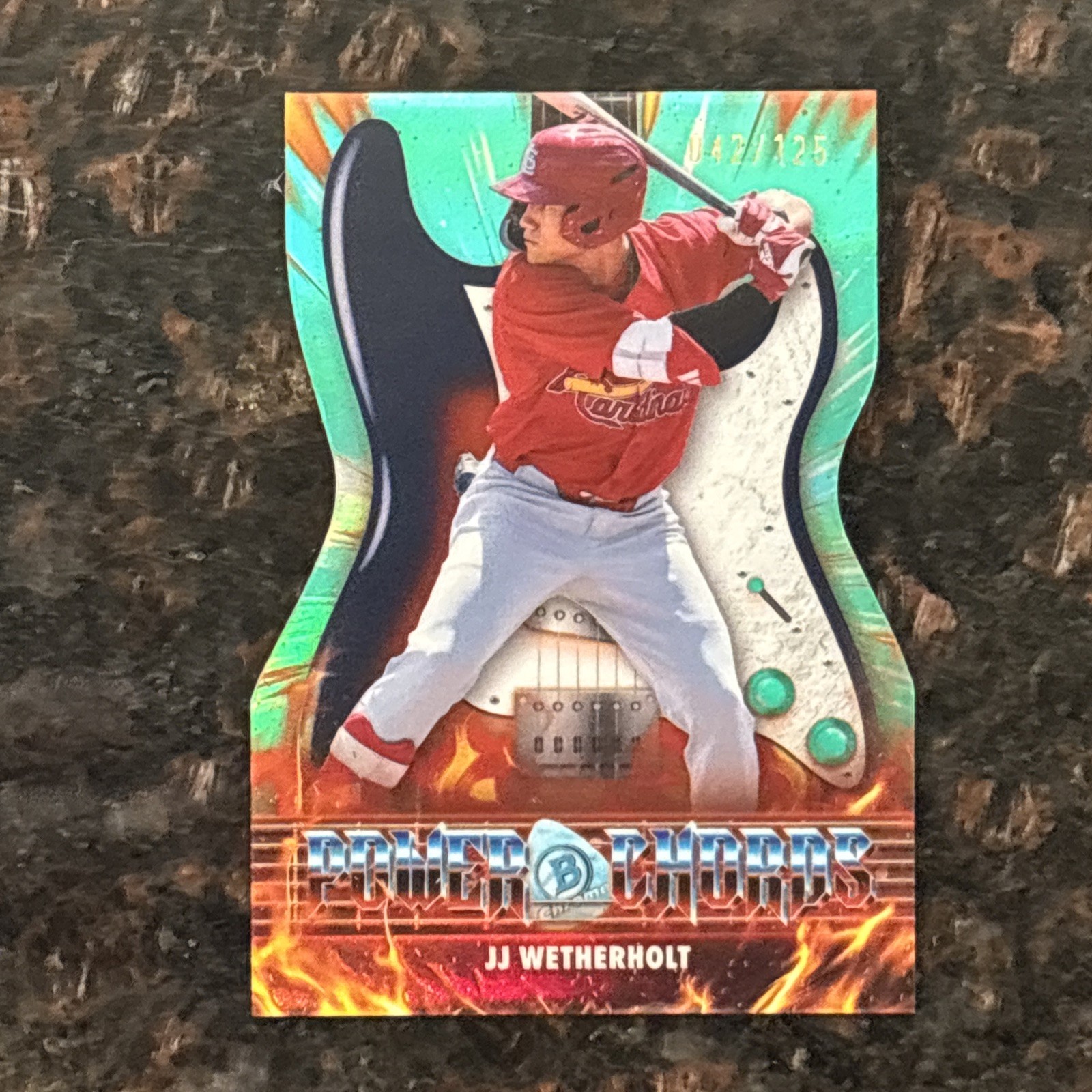 2026 Bowman Power Chords JJ Wetherholt #PC-5 Aqua 42/125
