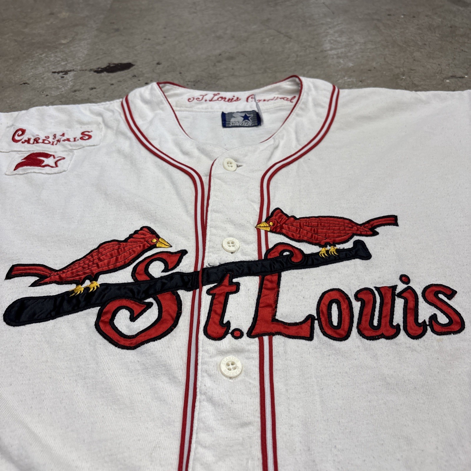 🔥VTG St. Louis 1934 Cardinals Cooperstown Collection By Starter Men’s 24×30