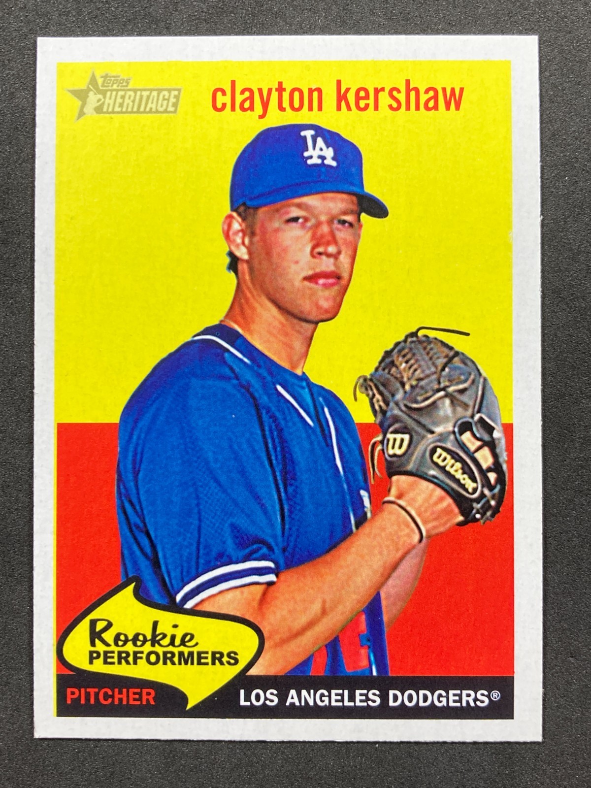 Clayton Kershaw 2008 Topps Heritage – Rookie Performers #RP1 (RC) LA Dodgers