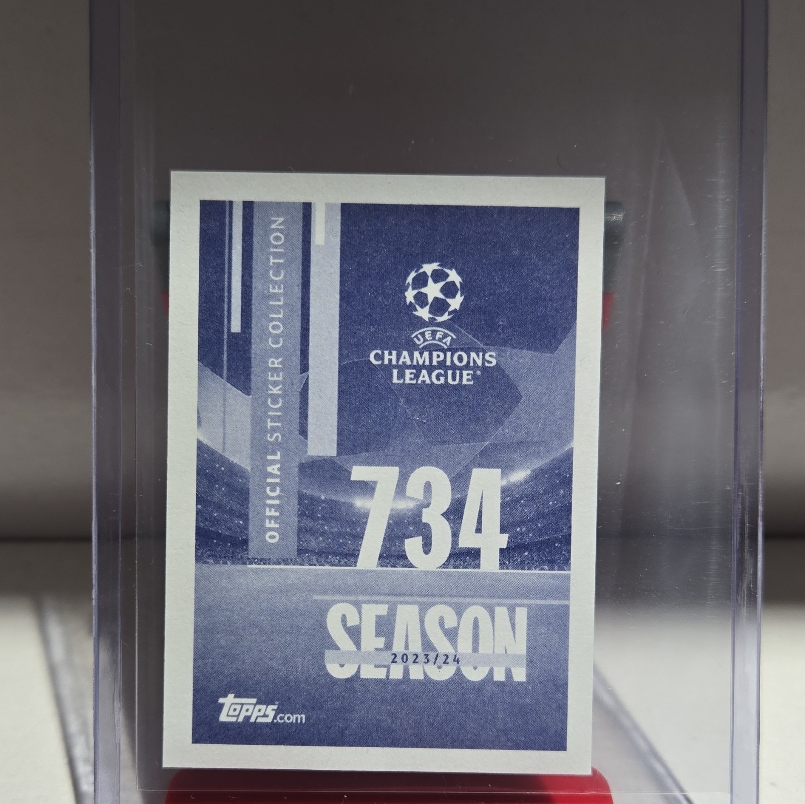 Topps 2023/24 UEFA Champions League Roberto Carlos Real Madrid Auto Sticker #734