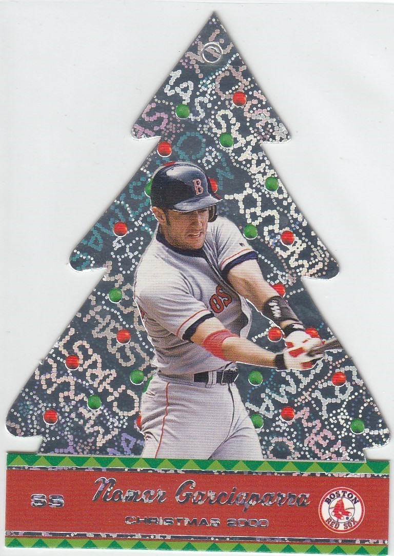 NOMAR GARCIAPARRA PACIFIC CHRISTMAS TREE ORNAMENT DIE CUT RED SOX #5 2001 01