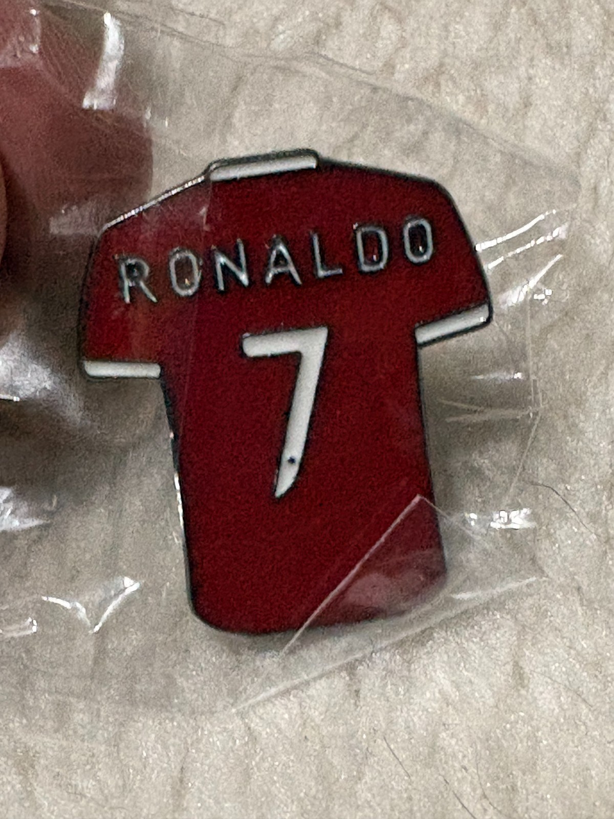 Manchester United Christiano Ronaldo, Shirt Pin Badge No 7 . 32mm Brand New