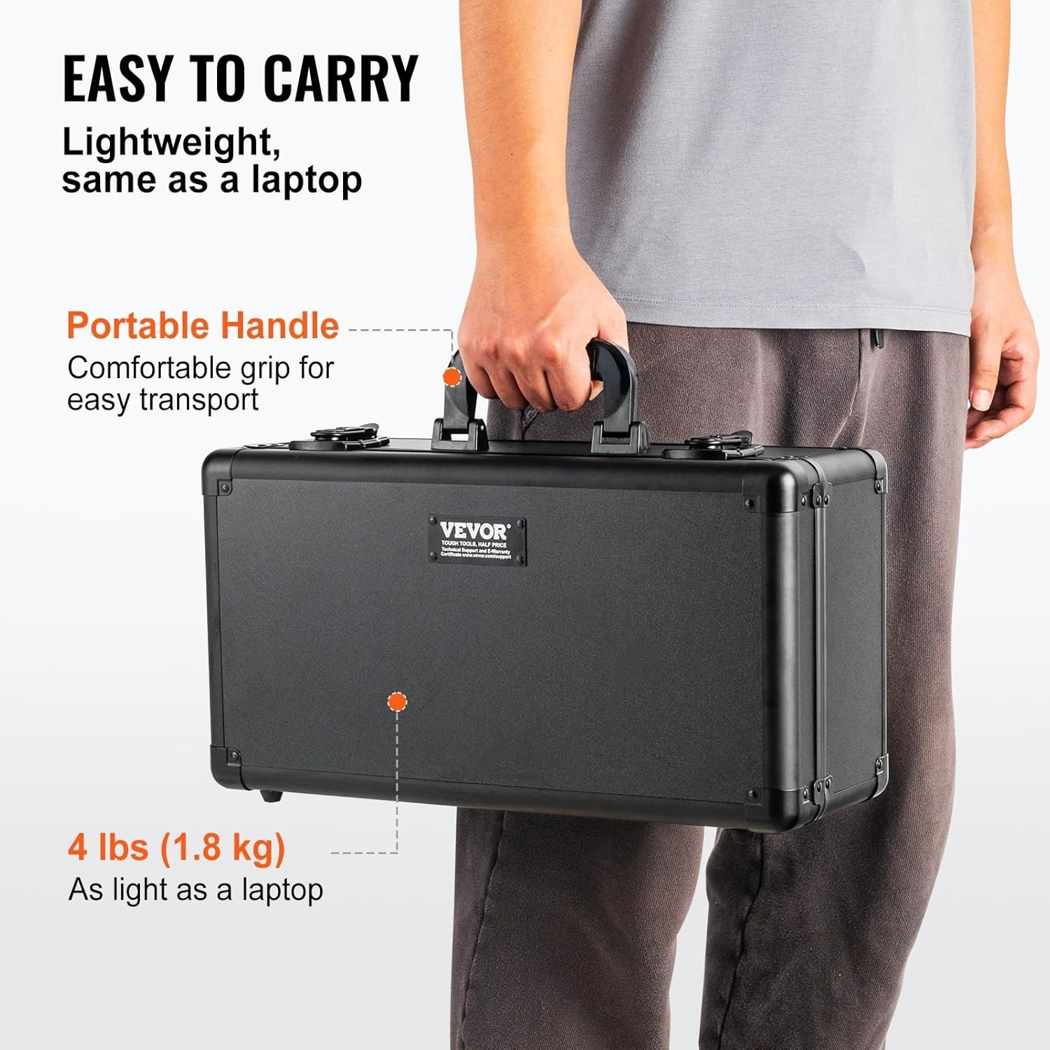 Lightweight Carrying Case for 96 PSA Graded Cards with Key Lock & Foam Inserts