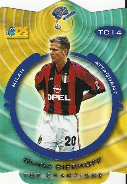 1999-2000 DS France Foot 2000 ‘Top Champions’ Die-Cut Card Different Variations