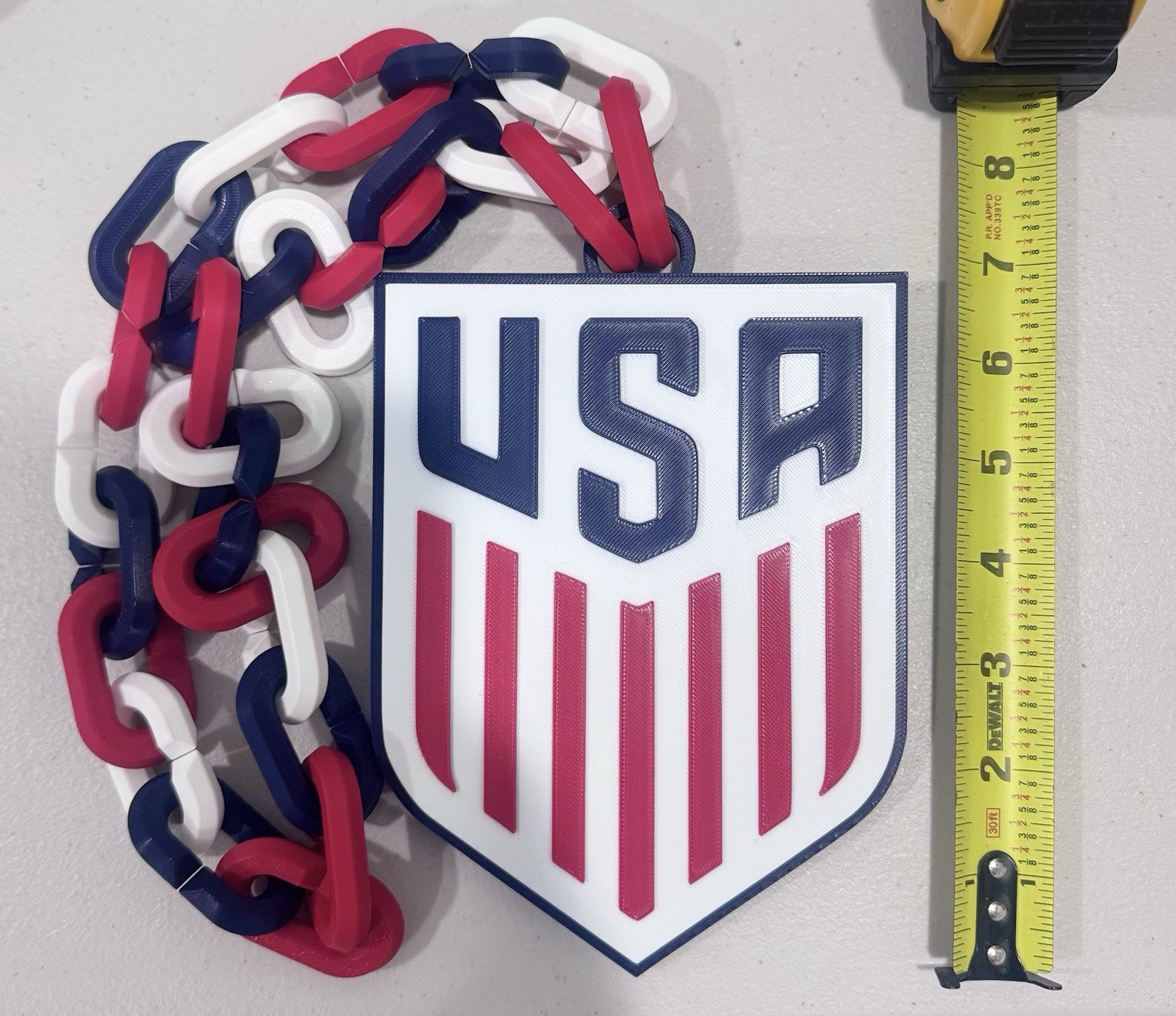 🔥🇺🇸UNITED STATES (USA)⚽️World Cup Logo Pendant,Hype Chain(FAST FREE SHIPPING)