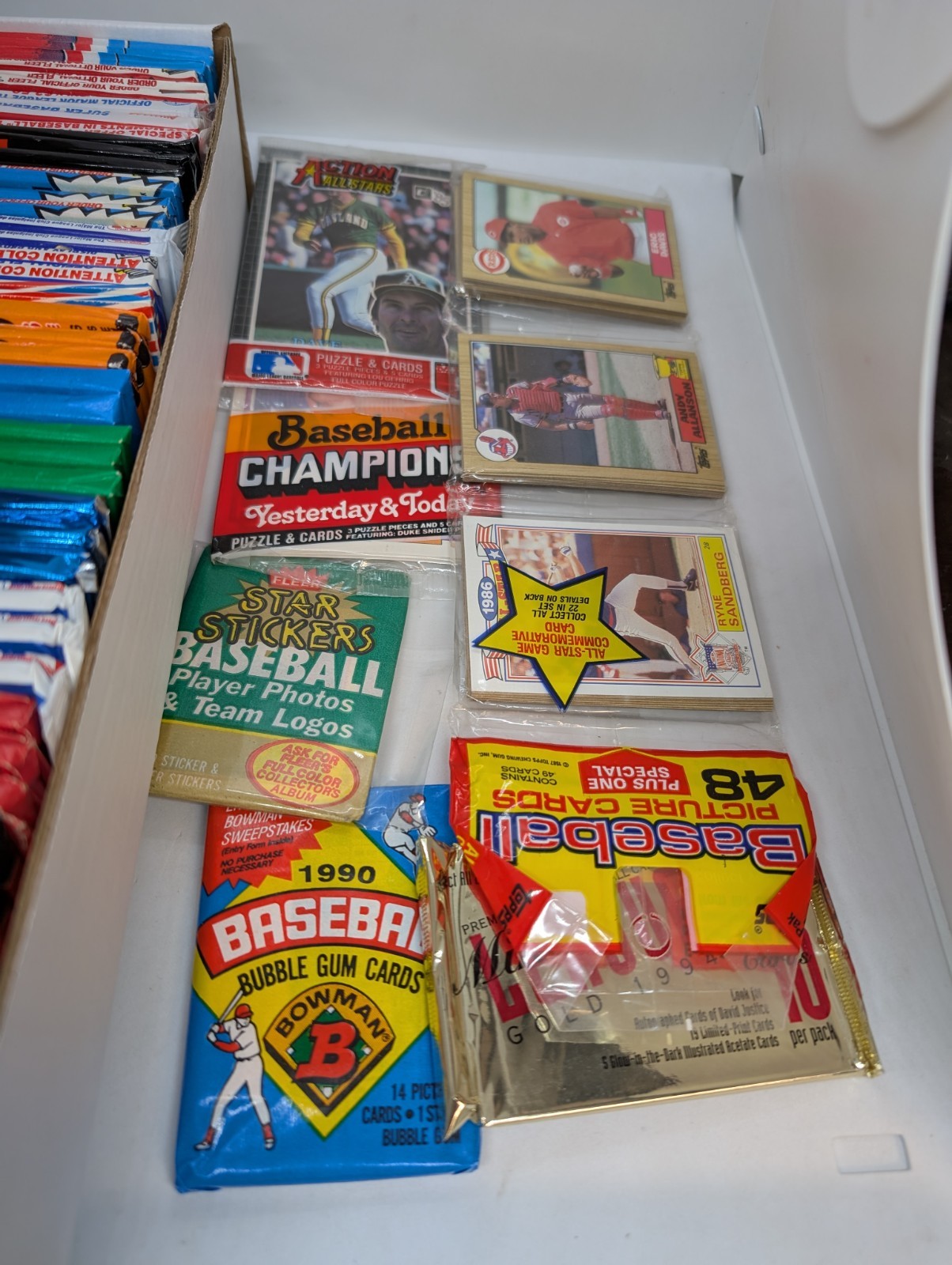 700 Baseball Cards In Unopened Packs 1980’s & 1990’s Mint