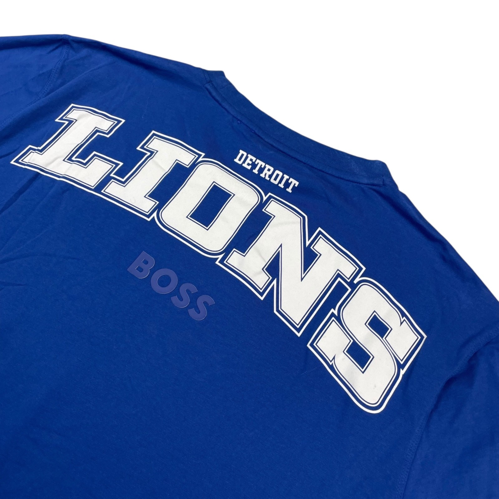 Hugo Boss x NFL Detroit Lions Men’s Double-Sided Crewneck T-Shirt Blue • Large