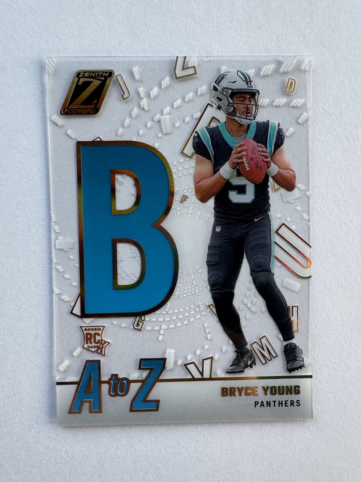 Bryce Young 2023 Panini Zenith A To Z Rookie Holo Gold SSP CASE HIT #2