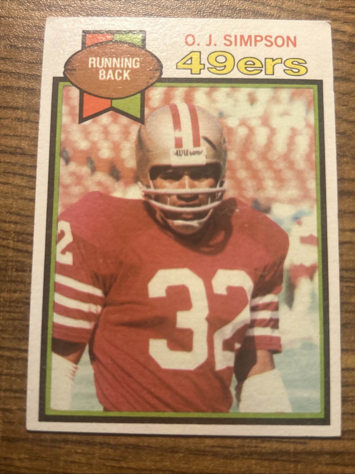 1979 Topps football card OJ Simpson 170 EX+
