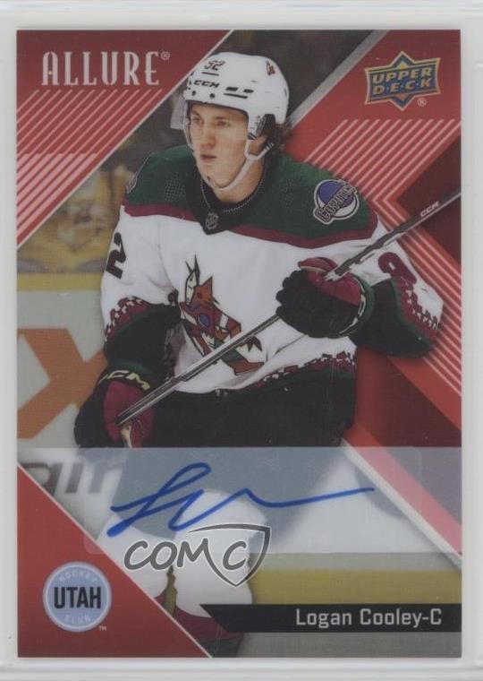 2024-25 Upper Deck Allure Red Rainbow Auto Logan Cooley #42 Auto 1pc9