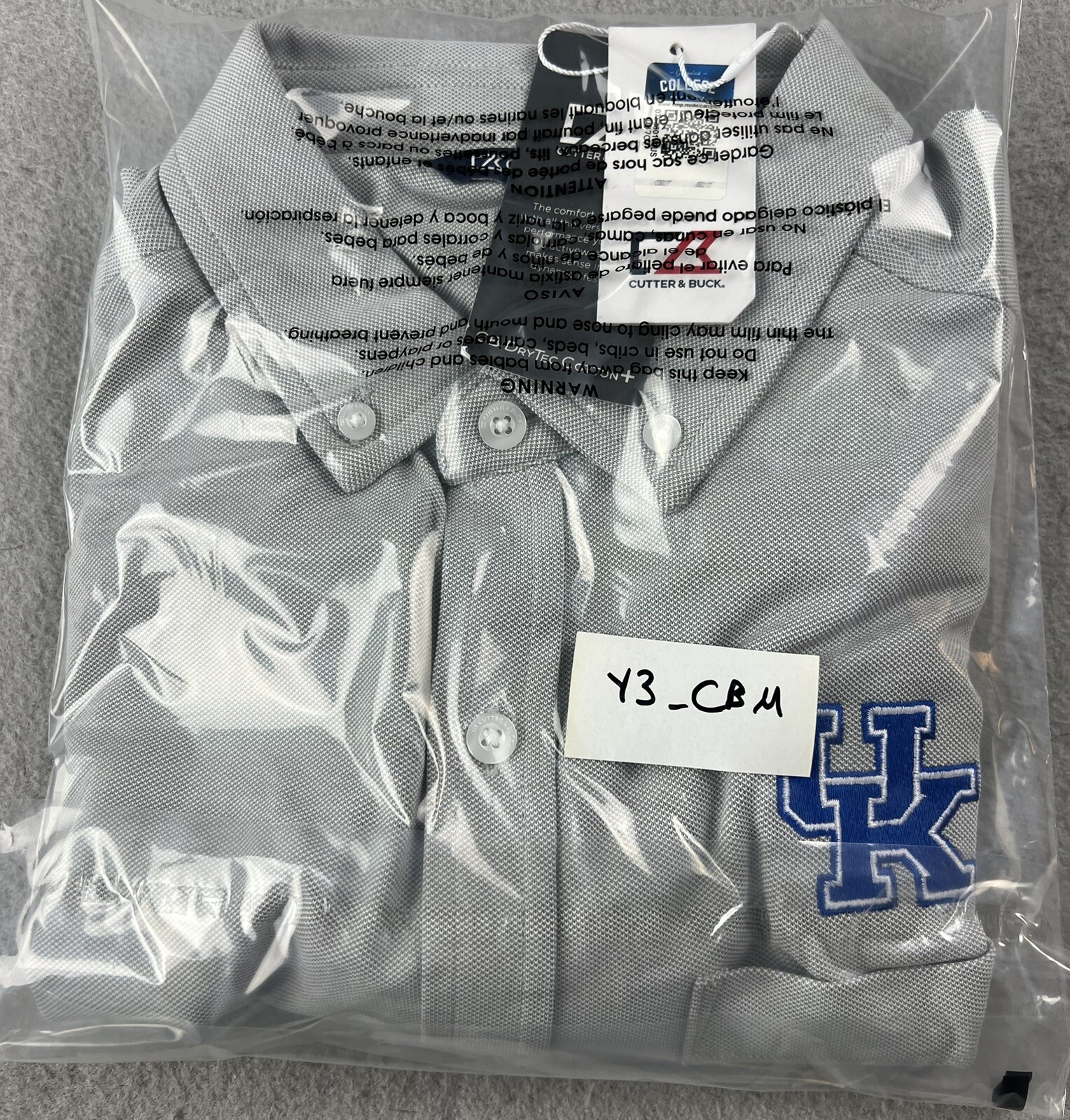 Cutter & Buck Kentucky Wildcats Men’s Button Down Short Sleeve Shirt Size M NWT