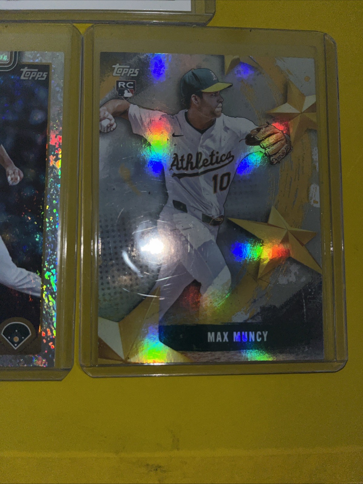 2025 Topps Archives Brent Rooker Holofoil Cyber Stats | Nick Kurtz Rookie Debut